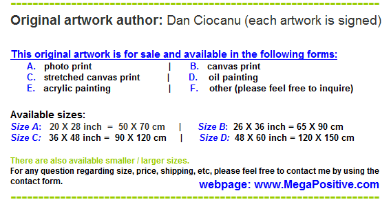 abstract art - available sizes for canvas prints, photo prints and oil paintings